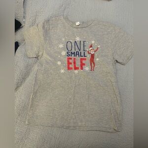 Gray Kids Shirt with Elf Design
